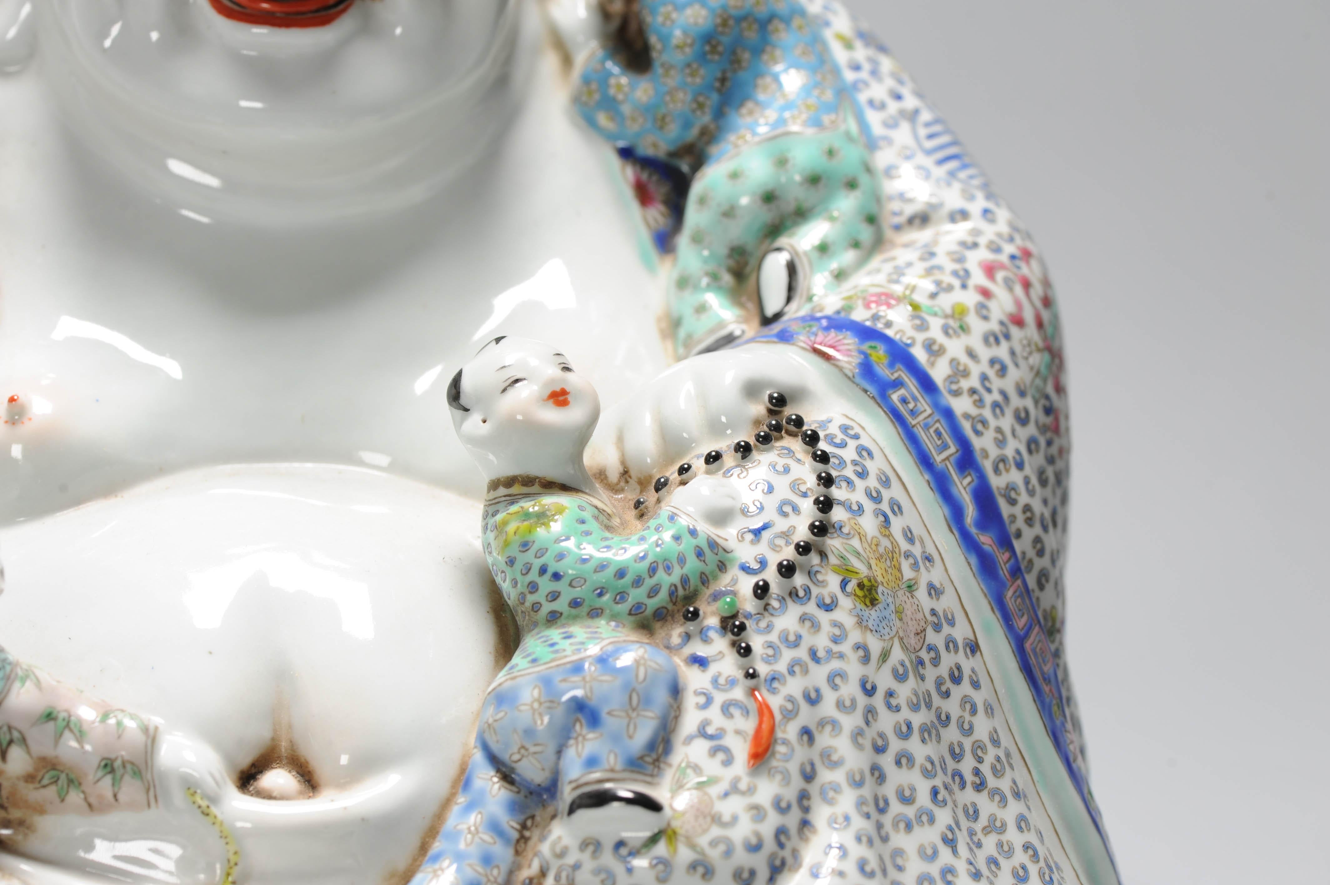 Antique Republic Period 1912-1949 Chinese Porcelain Laughing Buddha 7