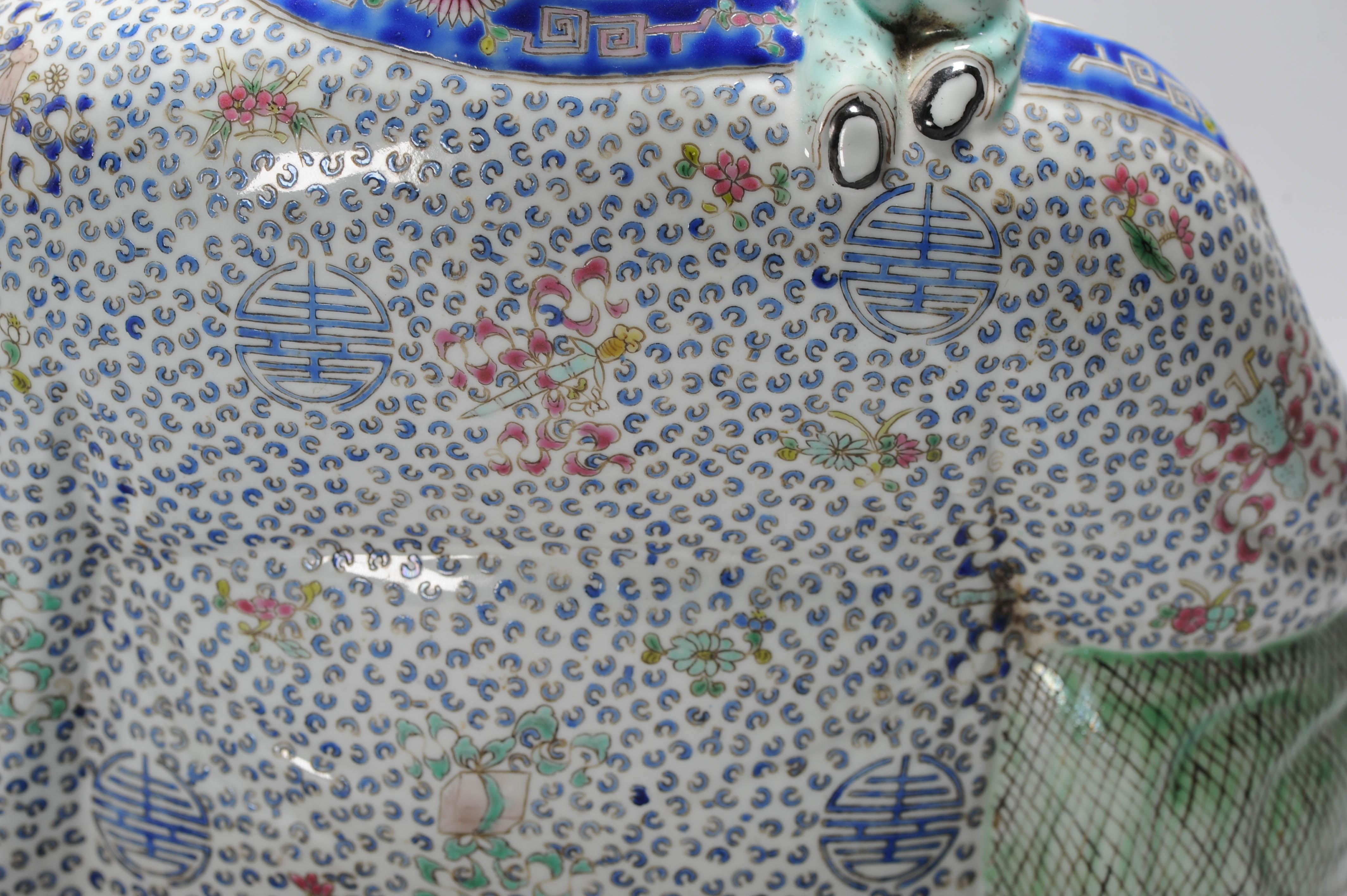 Antique Republic Period 1912-1949 Chinese Porcelain Laughing Buddha 9