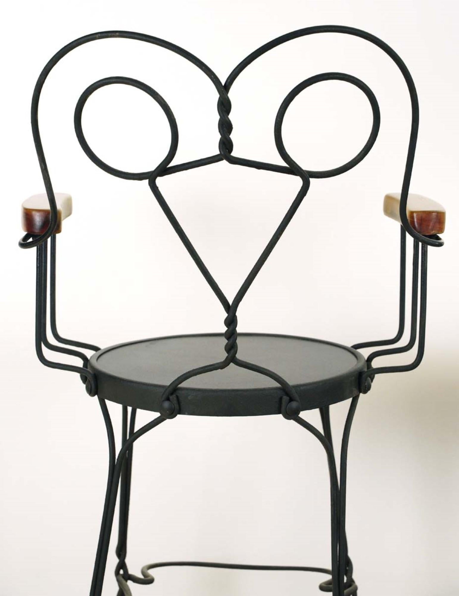 Antique Restored Counter Height Billiard Room Chair en venta 4