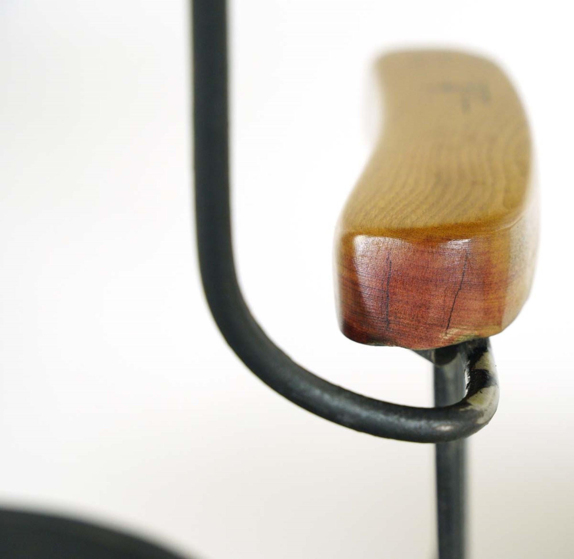 Antique Restored Counter Height Billiard Room Chair en venta 2