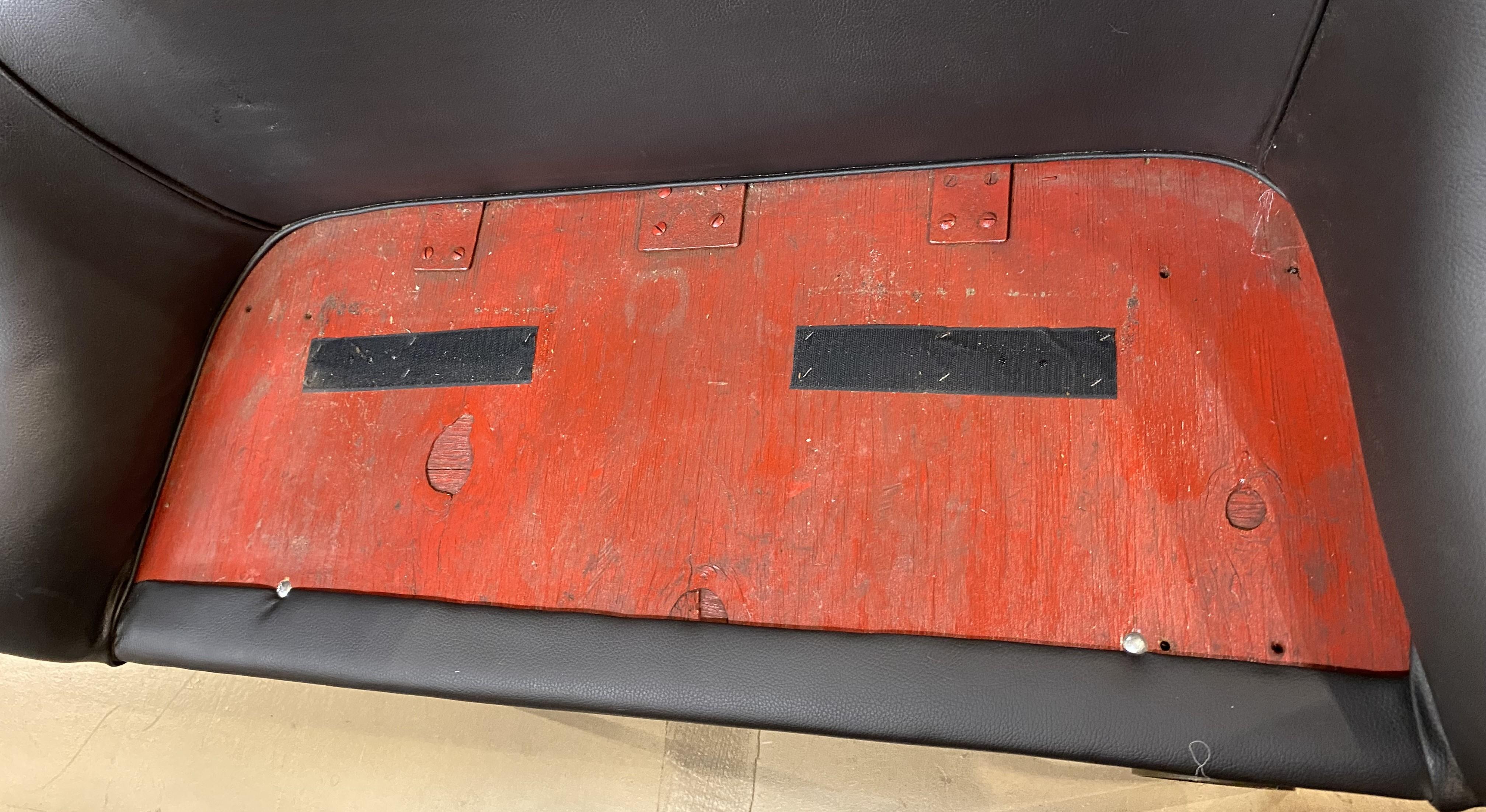 Antique Restored Fire Engine Seat circa 1920's For Sale 2