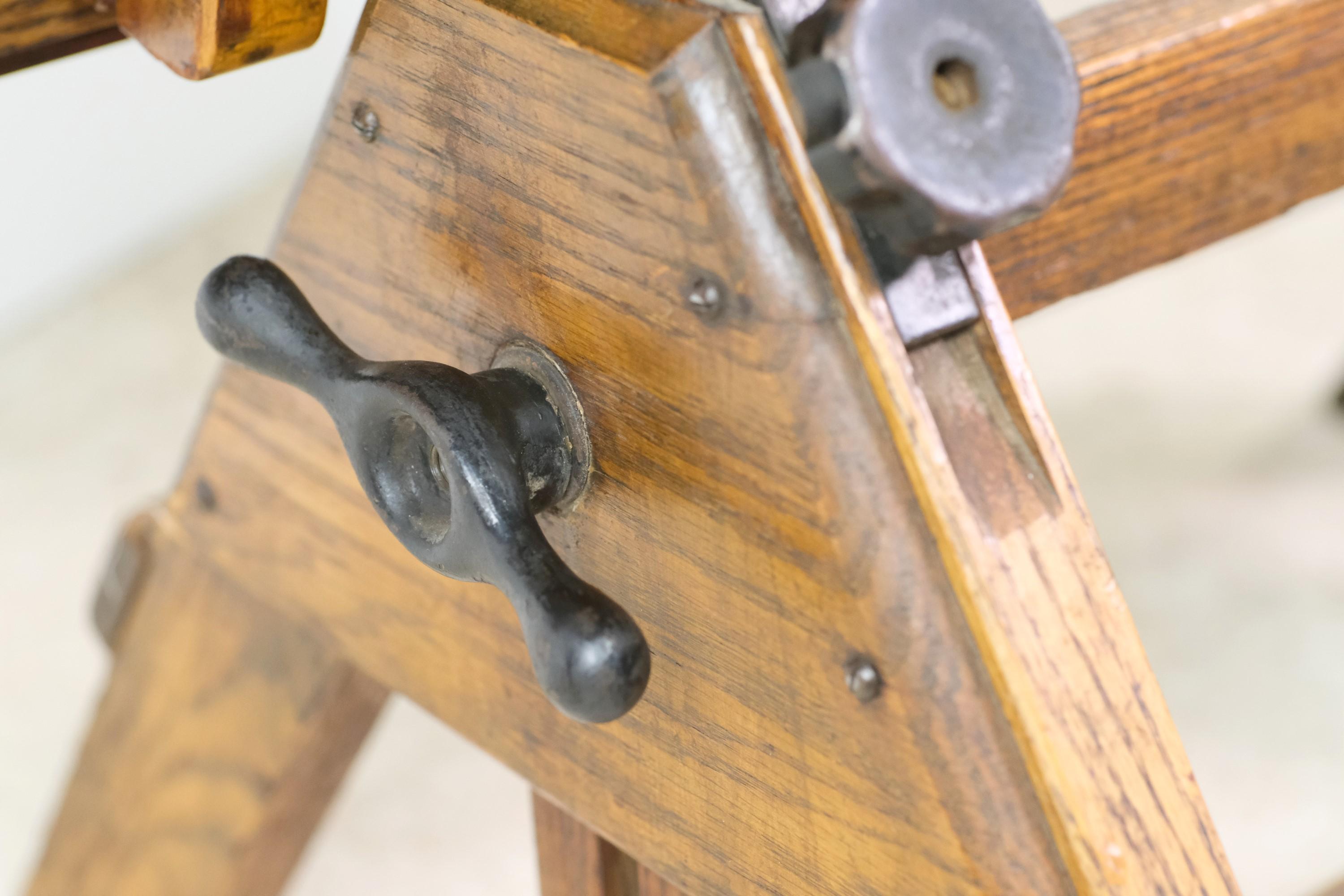 Antique Restored Hamilton Oak Architect's Drafting Table 1