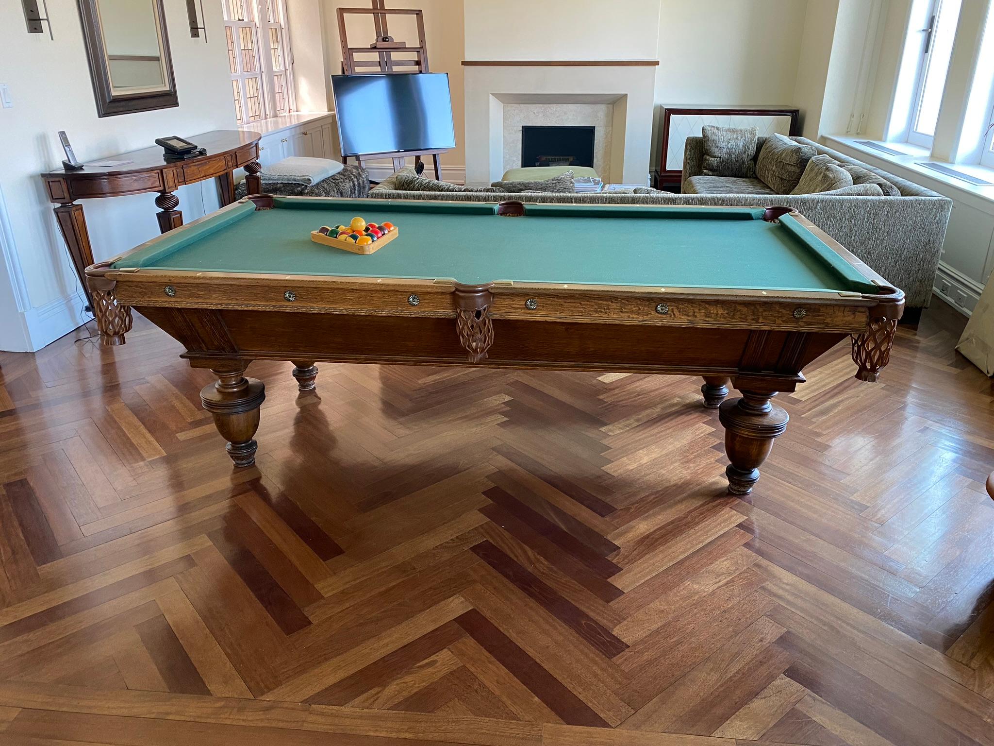 Antique Restored Narragansett Billiards Table For Sale 6