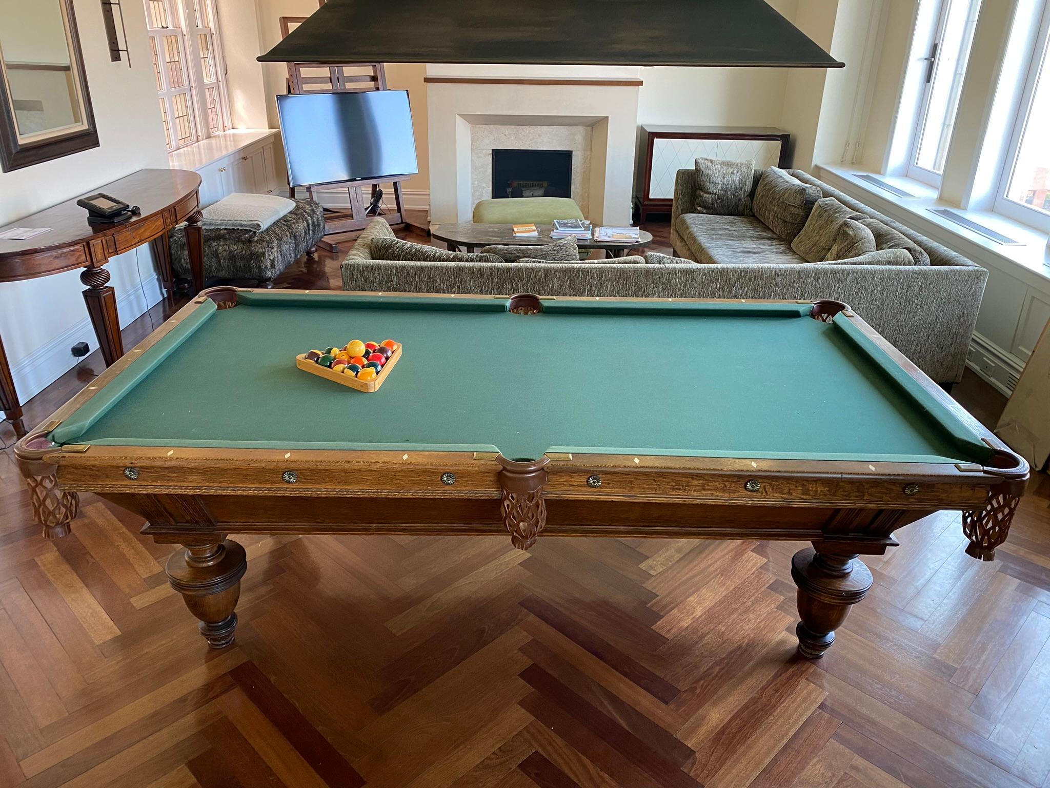 Antique Restored Narragansett Billiards Table For Sale 7