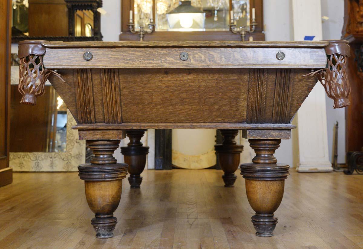 American Antique Restored Narragansett Billiards Table