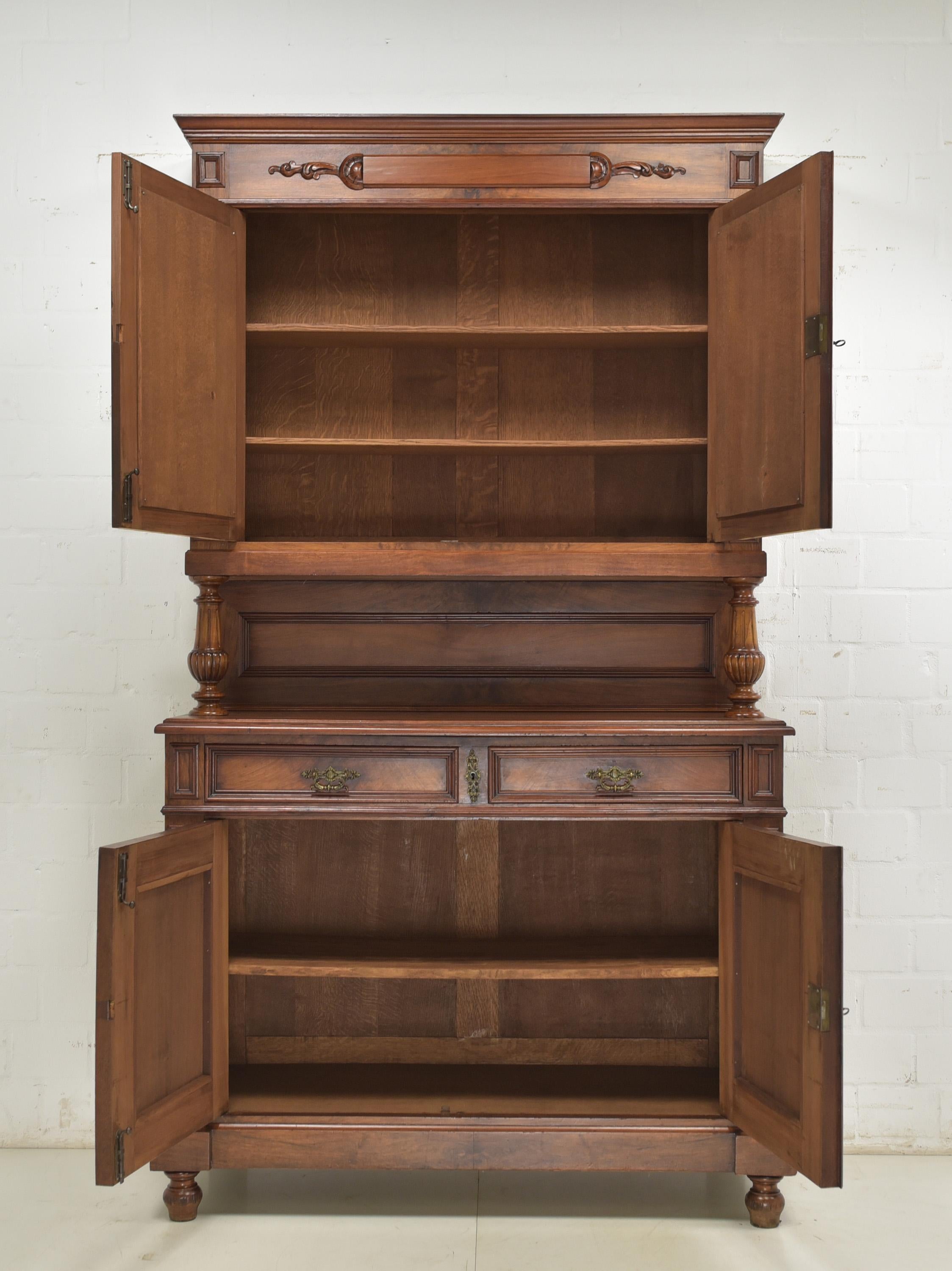 European Antique Restored Sideboard from the Gründerzeit Era (circa 1900) For Sale