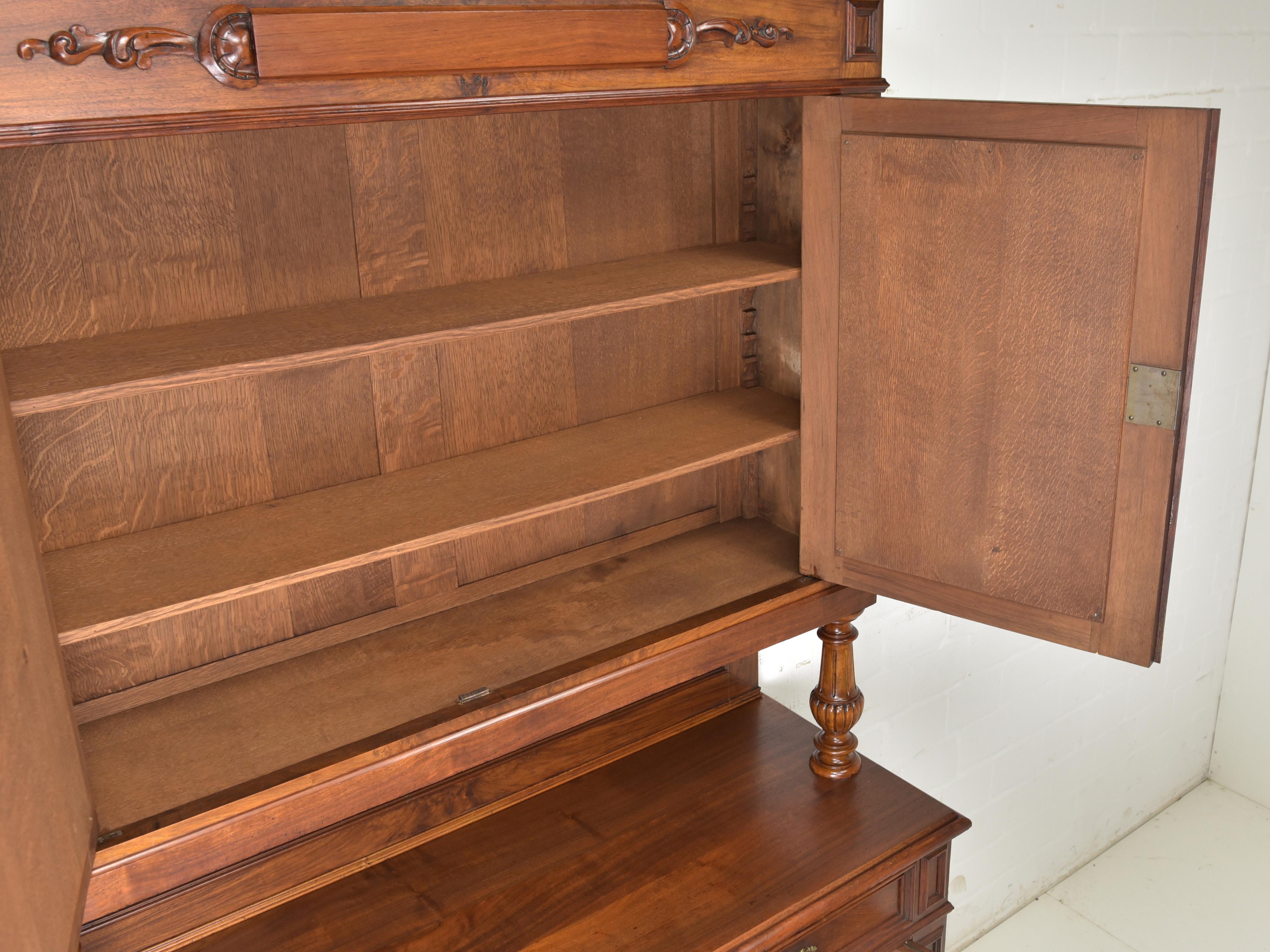 20th Century Antique Restored Sideboard from the Gründerzeit Era (circa 1900) For Sale