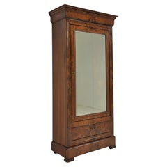 Antique Restored Walnut Louis Philippe Hallway Cabinet