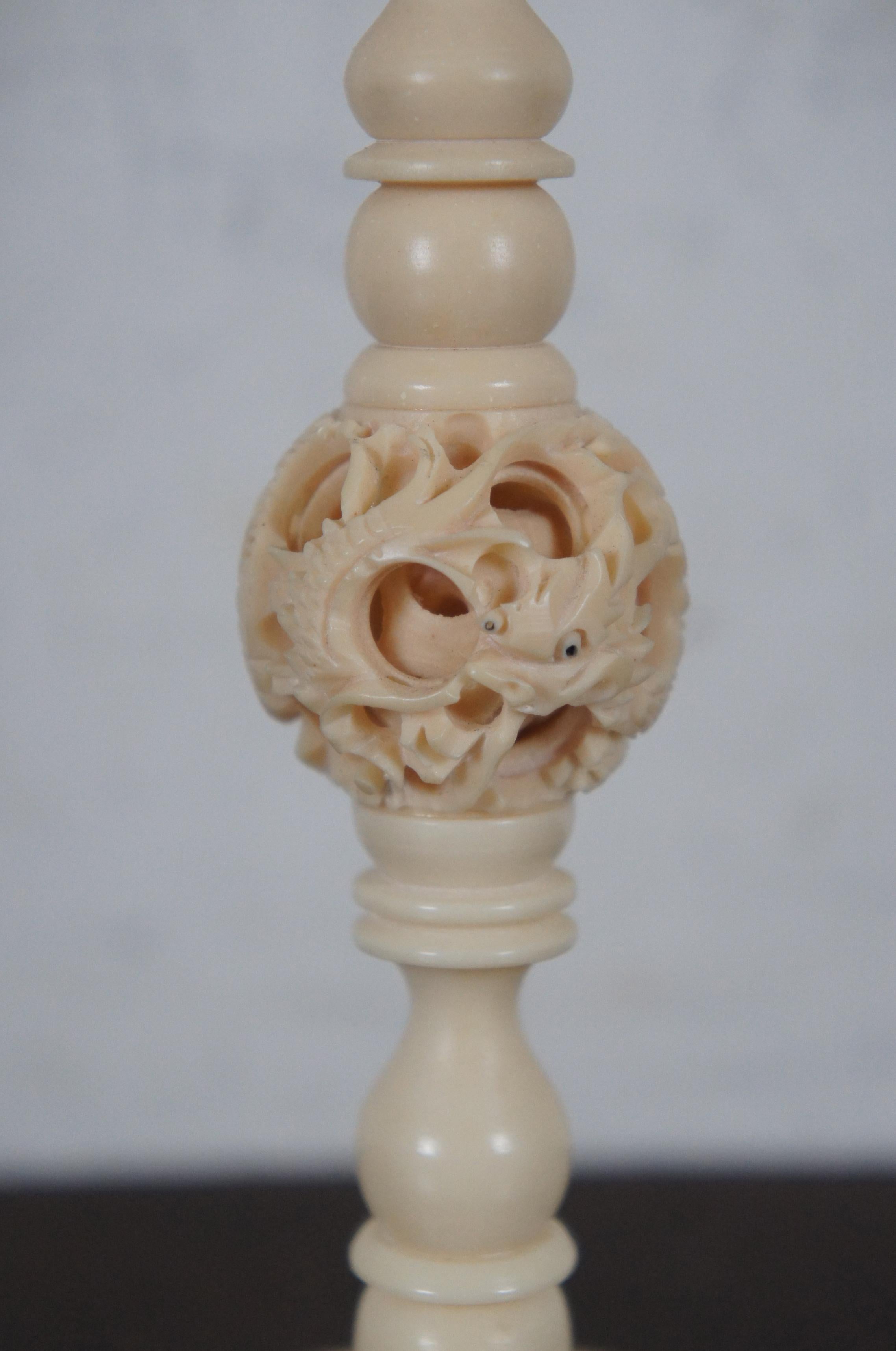 carved ivory balls for sale