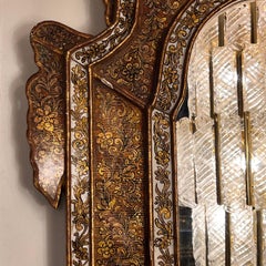 Antique Reverse Painted Mirror