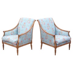 Paire de fauteuils de style antique, dorés et de style chinoiserie – Sièges de grande qualité
