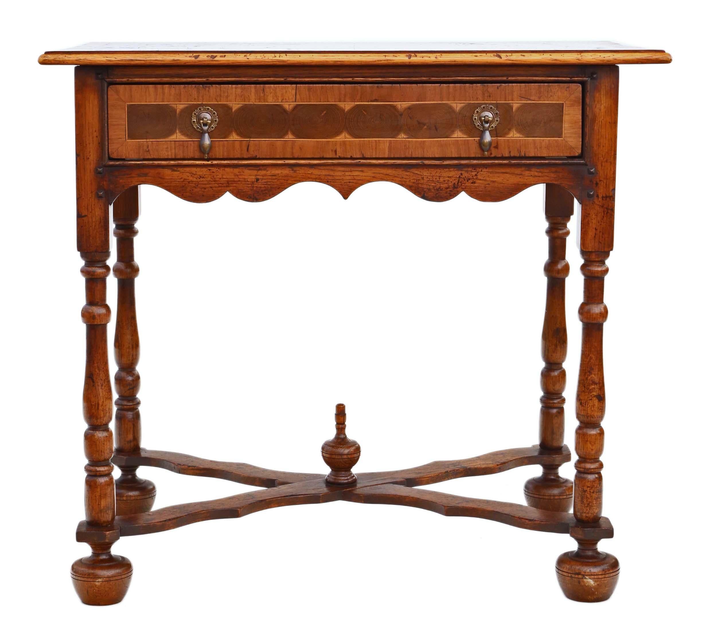 Antique Revive Queen Anne Walnut Writing Side Occasional Table Desk C1950 Bon état - En vente à Wisbech, Cambridgeshire
