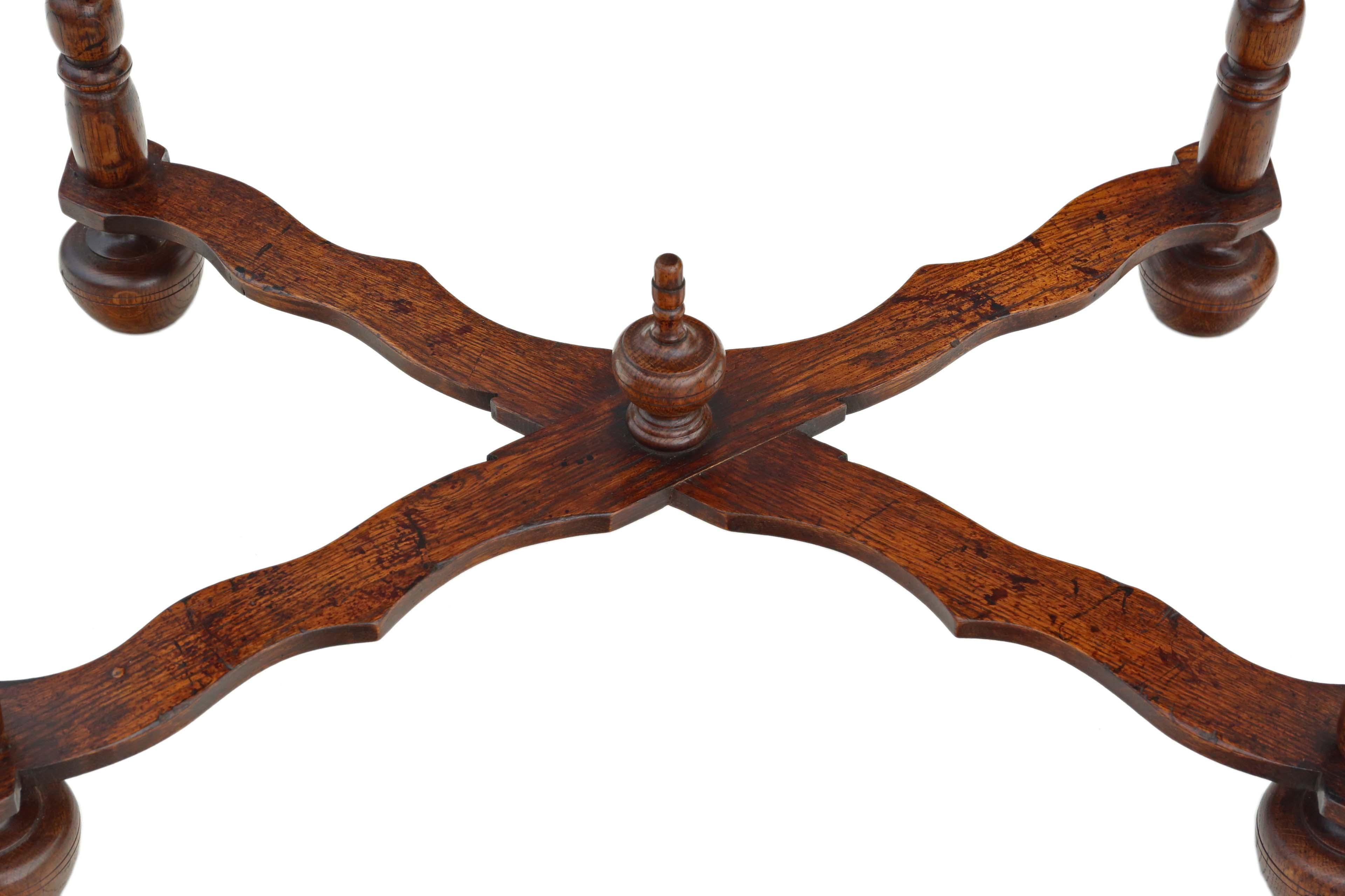 Antique Revive Queen Anne Walnut Writing Side Occasional Table Desk C1950 en vente 1