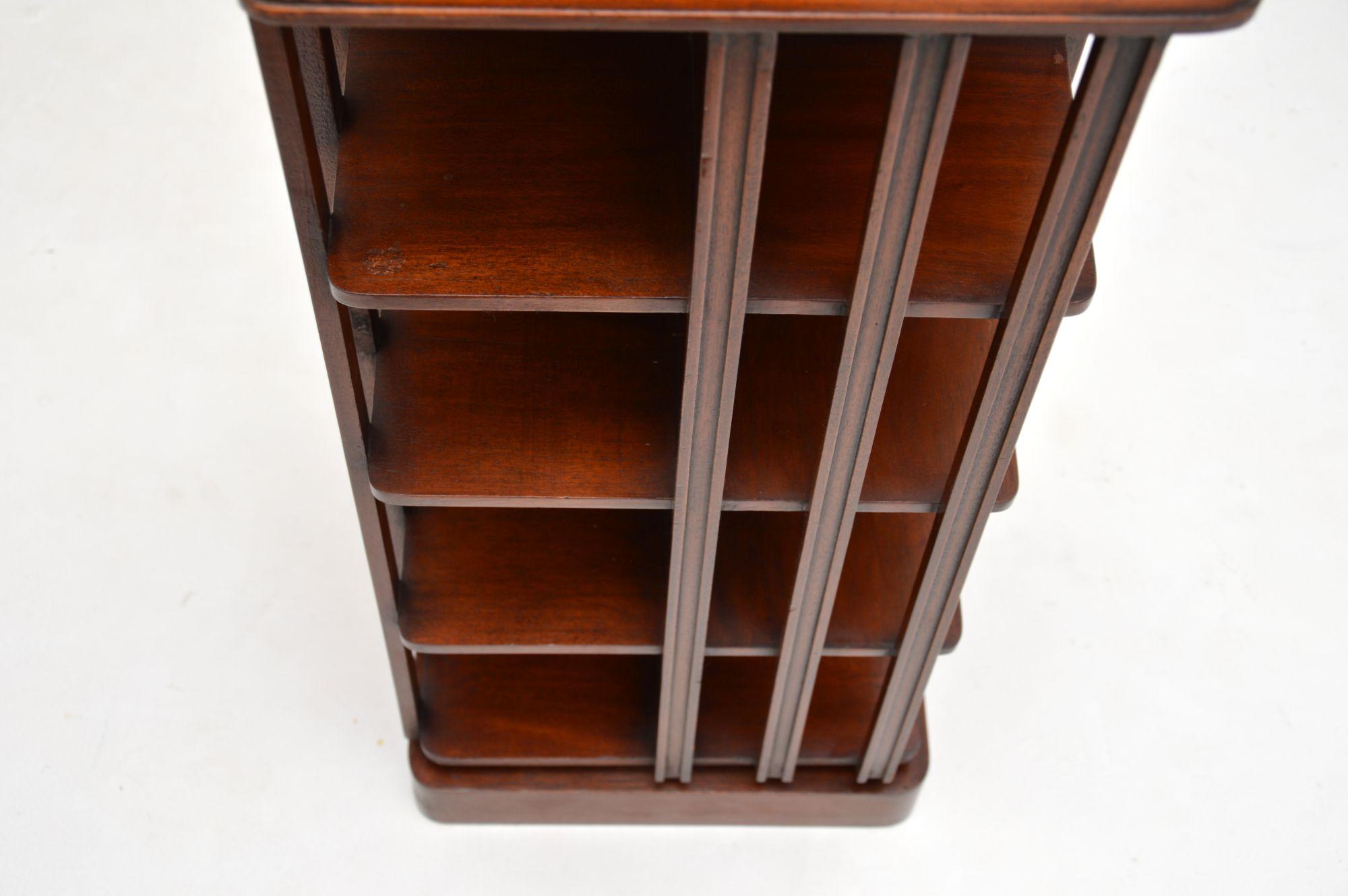 British Antique Revolving Bookcase / Cabinet For Sale