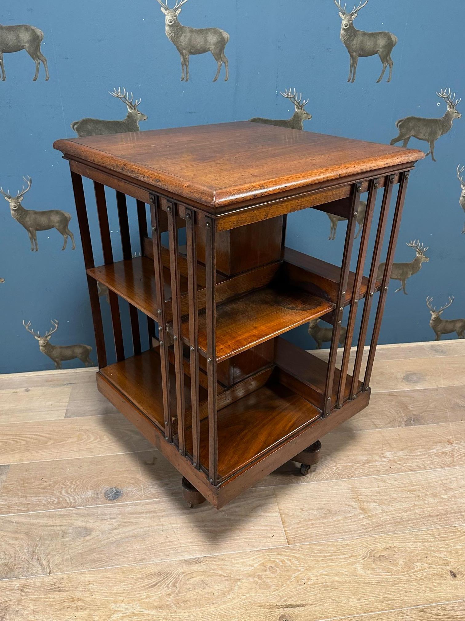 Antique revolving bookcase For Sale 5