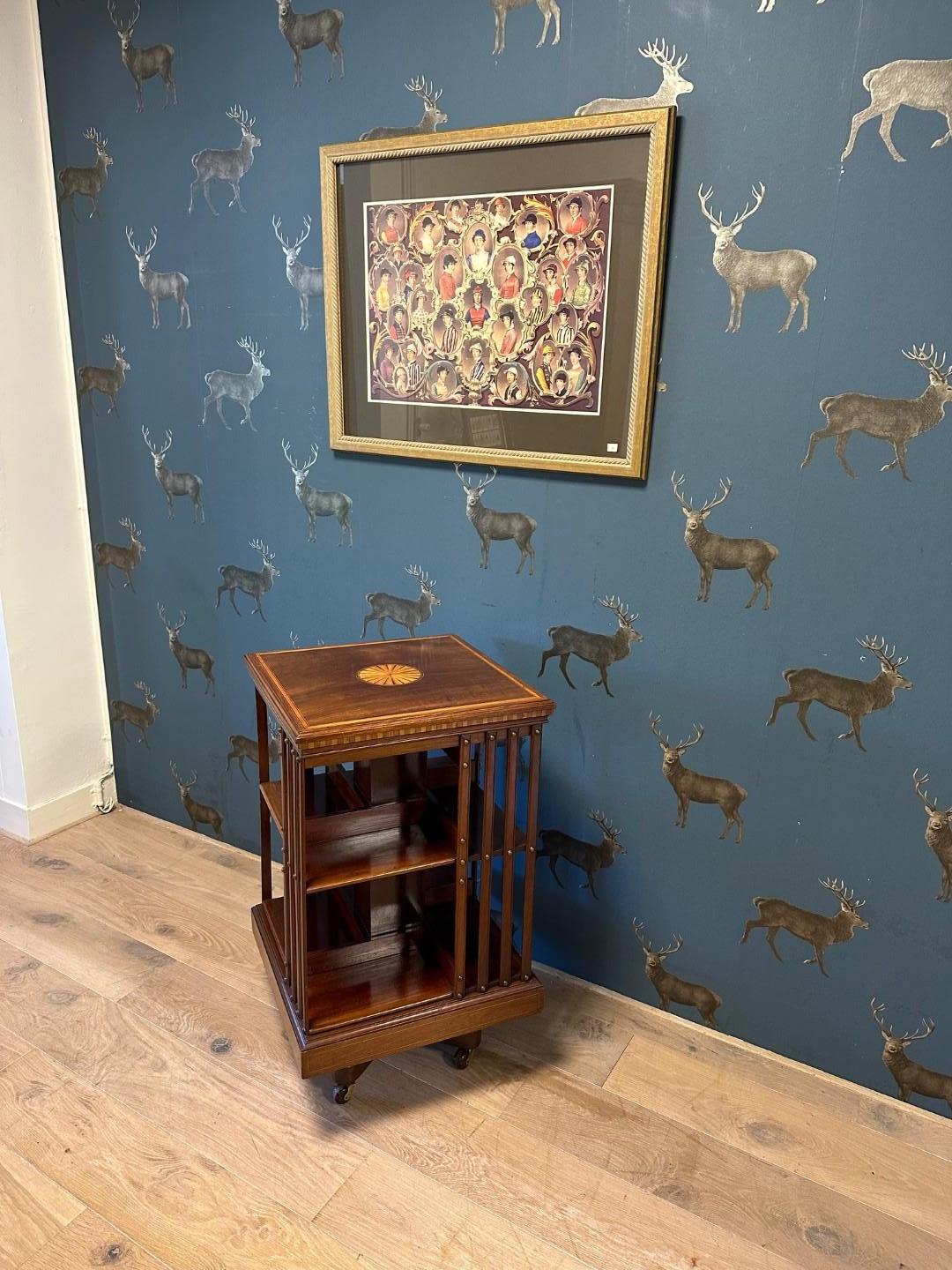 Antique Revolving Bookcase For Sale 6