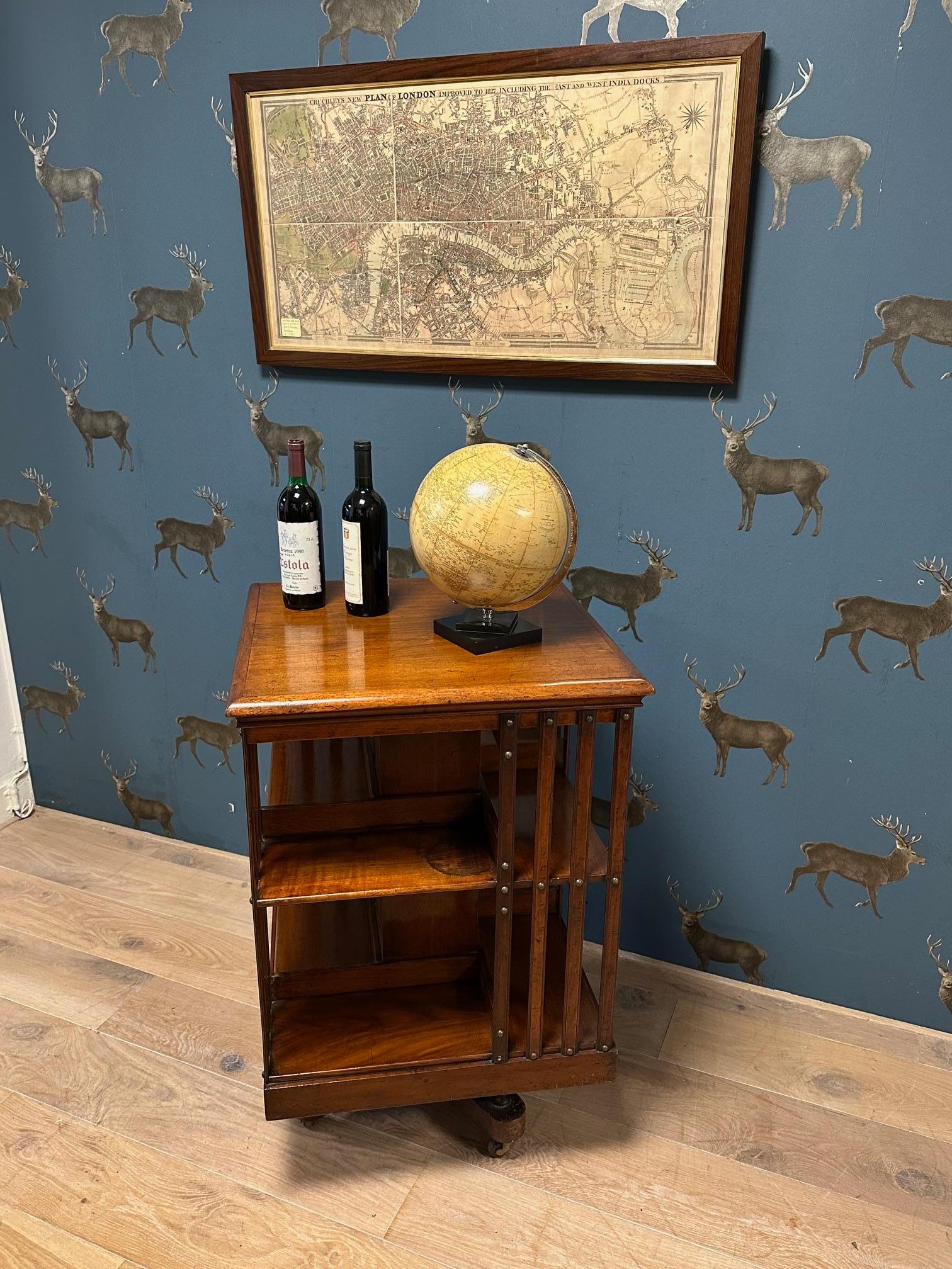 Antique revolving bookcase For Sale 7