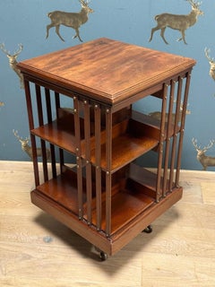 Antique revolving bookcase