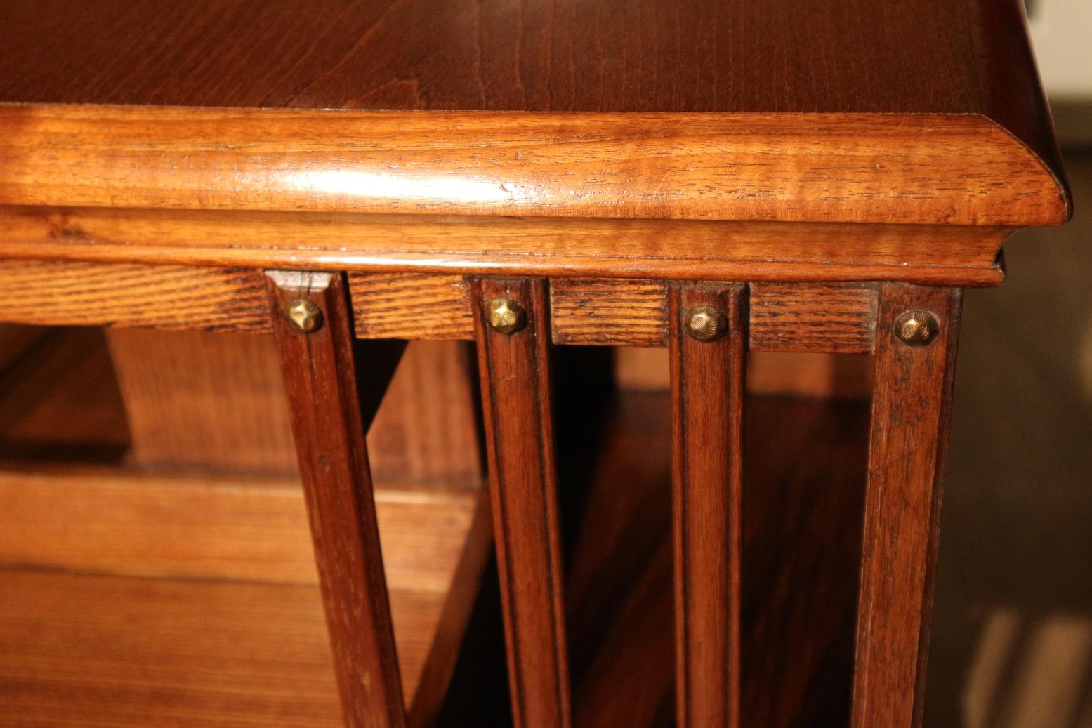 Edwardian Antique Revolving Bookcase