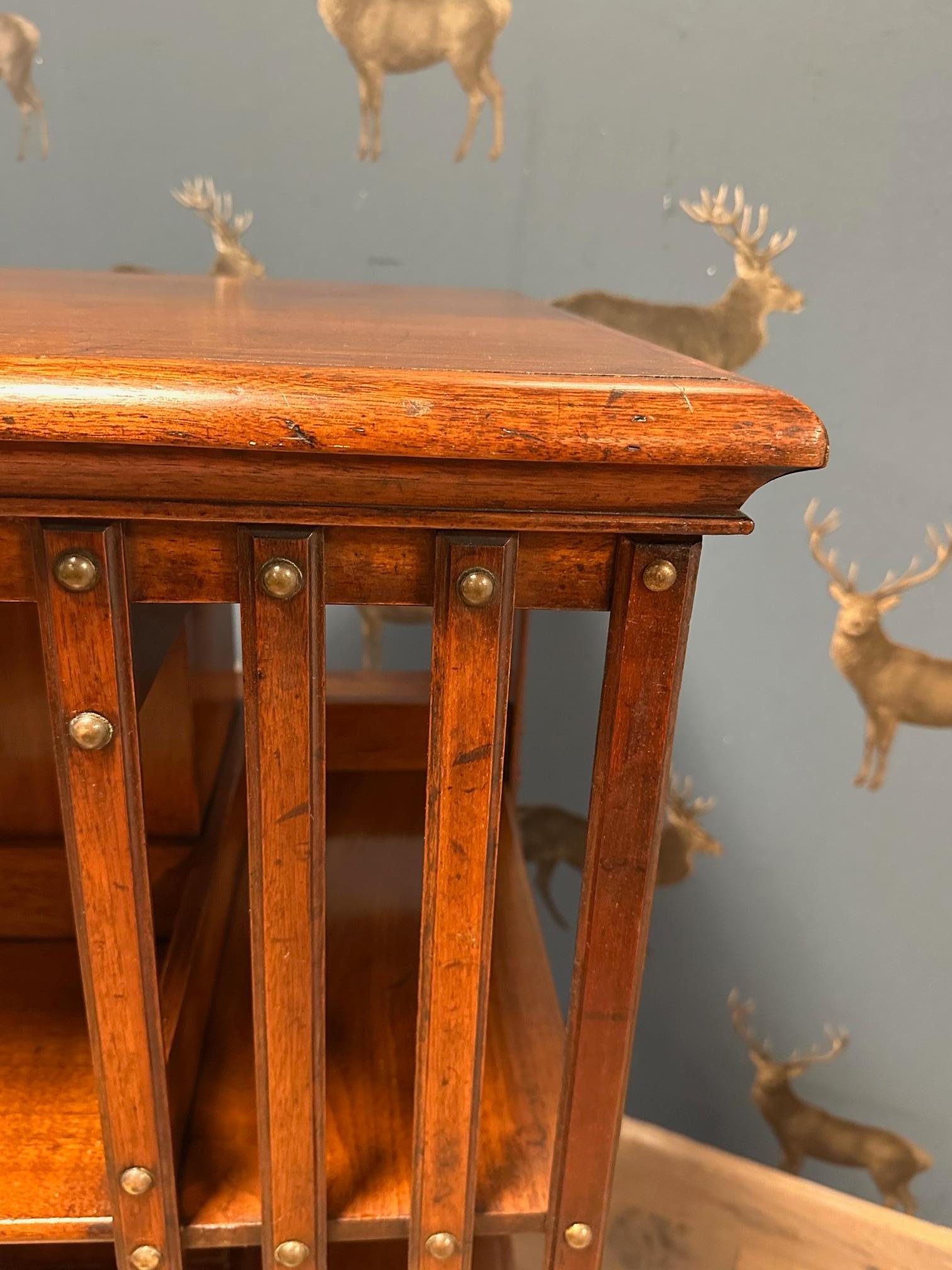 Late 19th Century Antique revolving bookcase For Sale