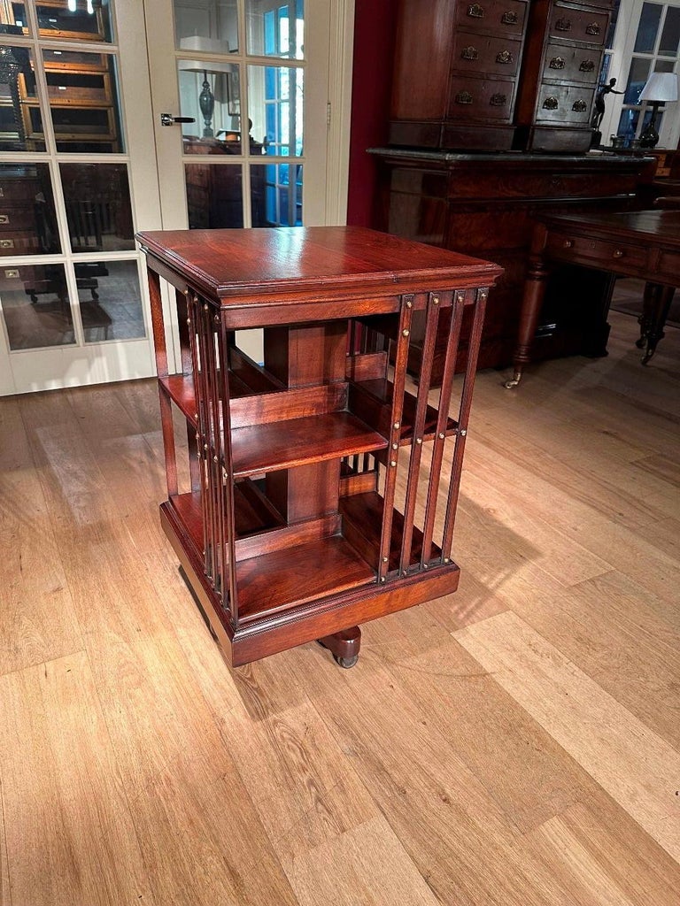 Antique Revolving Bookcase For Sale at 1stDibs