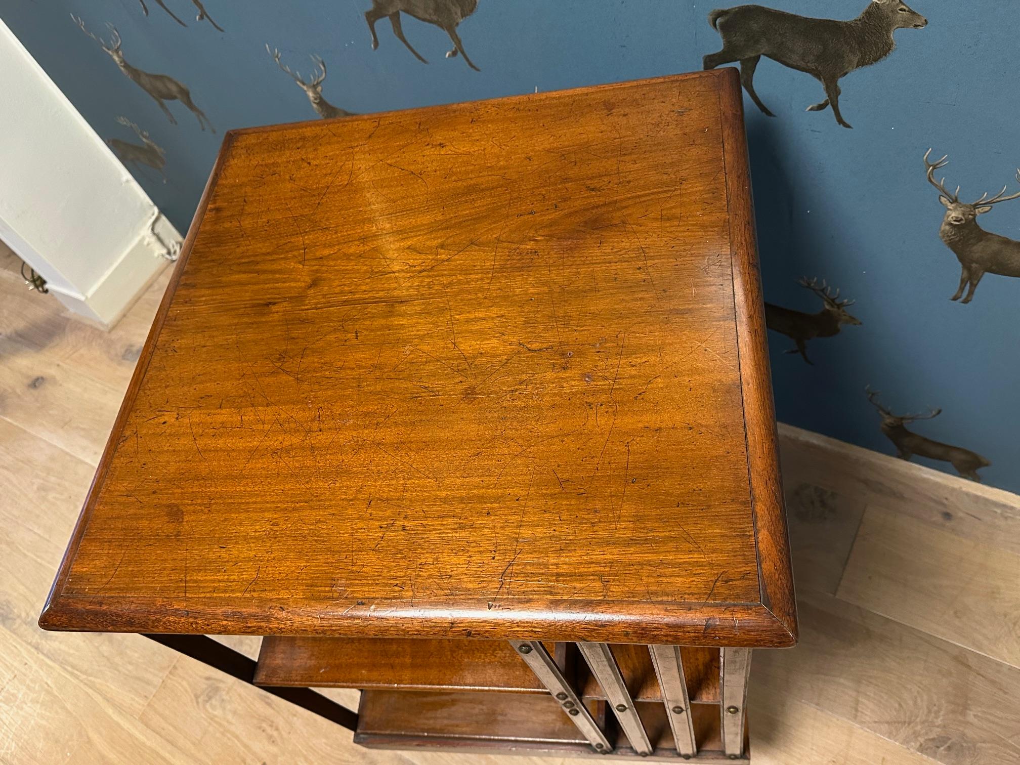 Antique revolving bookcase For Sale 2