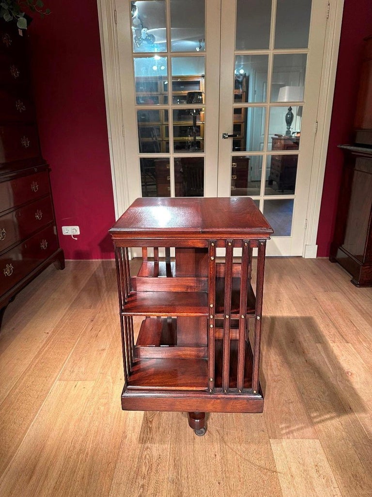 Antique Revolving Bookcase For Sale at 1stDibs