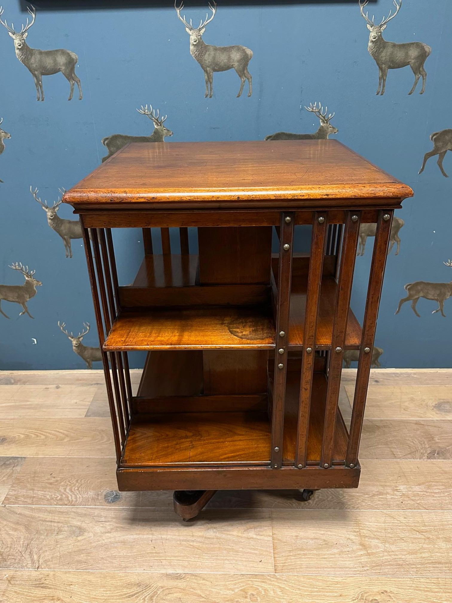 Antique revolving bookcase For Sale 3