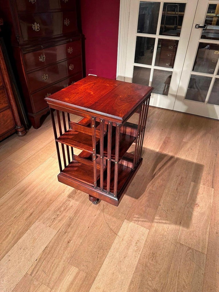 Antique Revolving Bookcase For Sale at 1stDibs