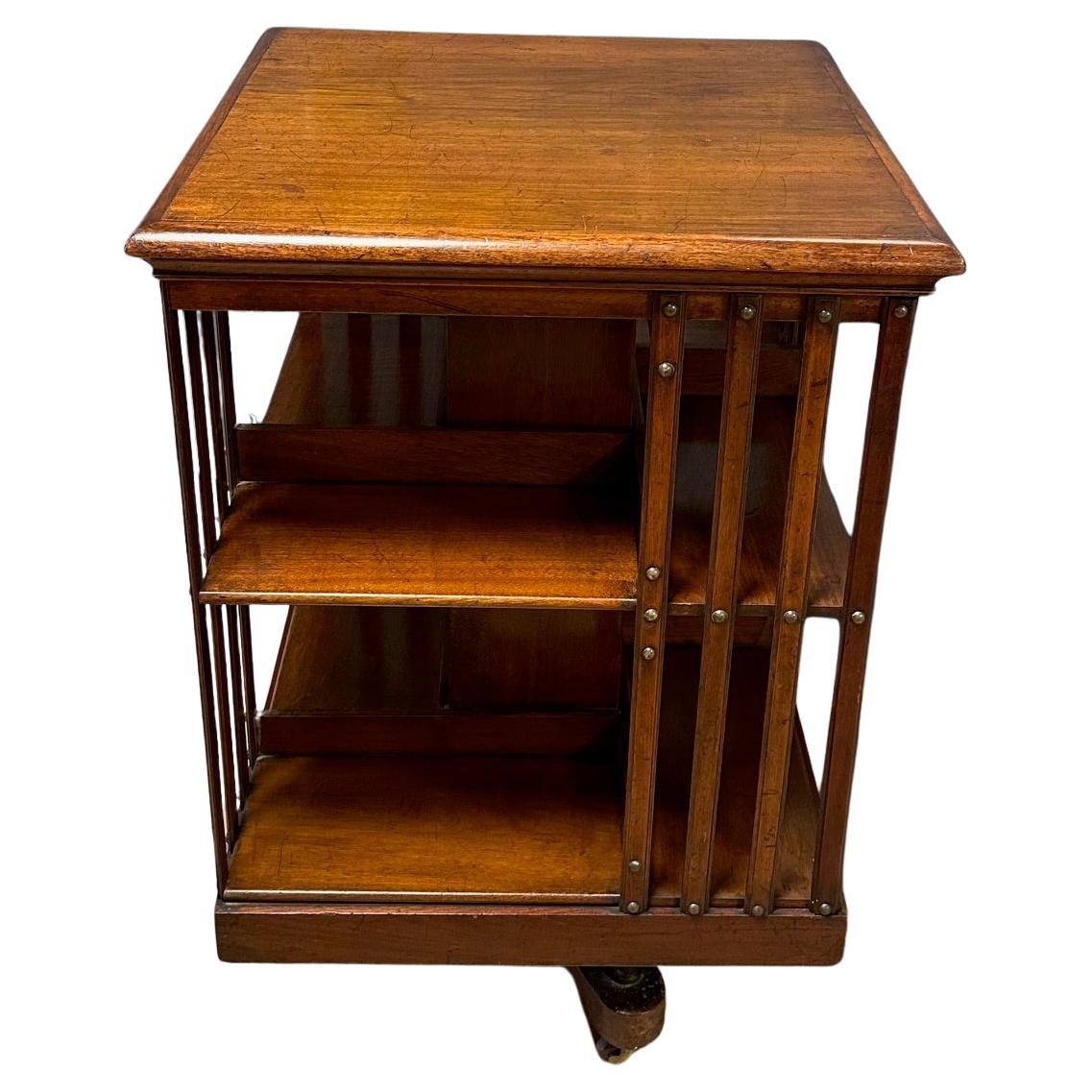 Antique revolving bookcase For Sale