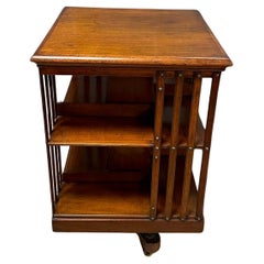 Antique revolving bookcase