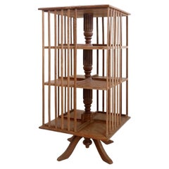 Antique revolving Bookcase from the early 20th century