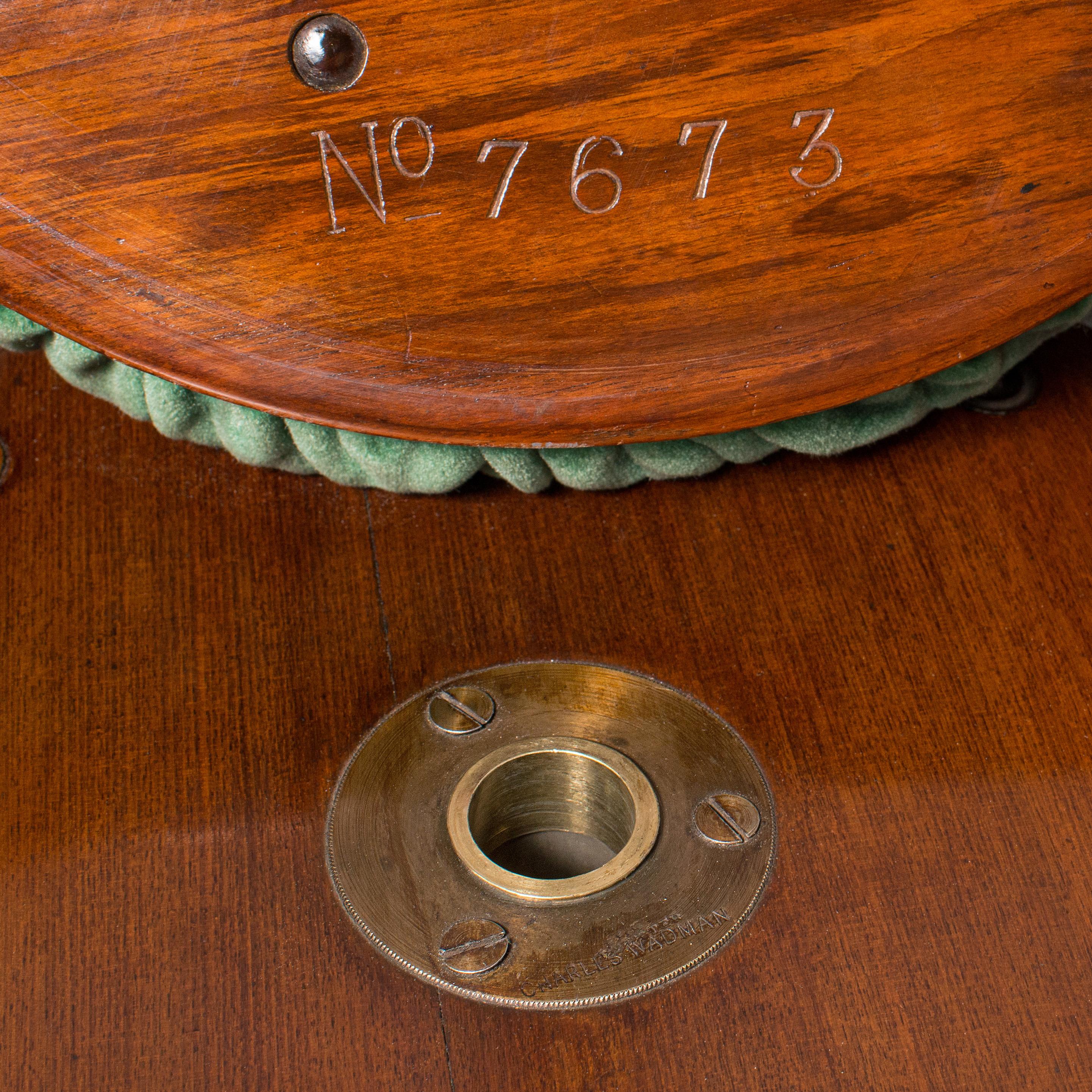 Antique Revolving Music Stool, English, Walnut, Piano, Charles Wadman, C.1880 3