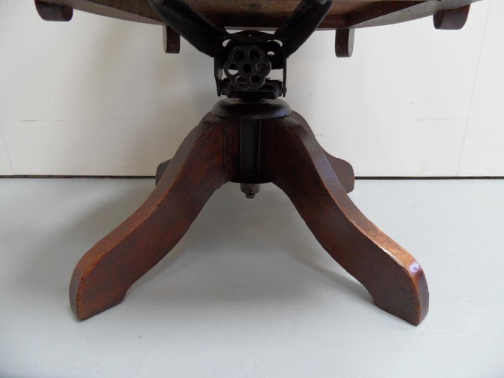 20th Century Antique Revolving Office Chair For Sale
