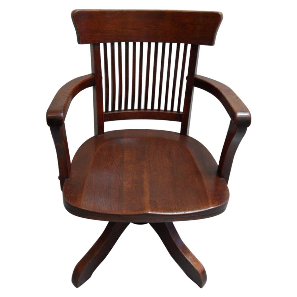 Antique Revolving Office Chair For Sale