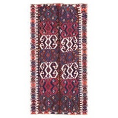 Ancien tapis Kilim Reyhanli en laine de Turquie d'Anatolie orientale