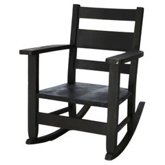 Antiquité RH Conant's Sons Mission Arts & Craft Oak Slat Back Rocking Chair c1910