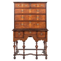 Antique Rhode Island William & Mary Highboy