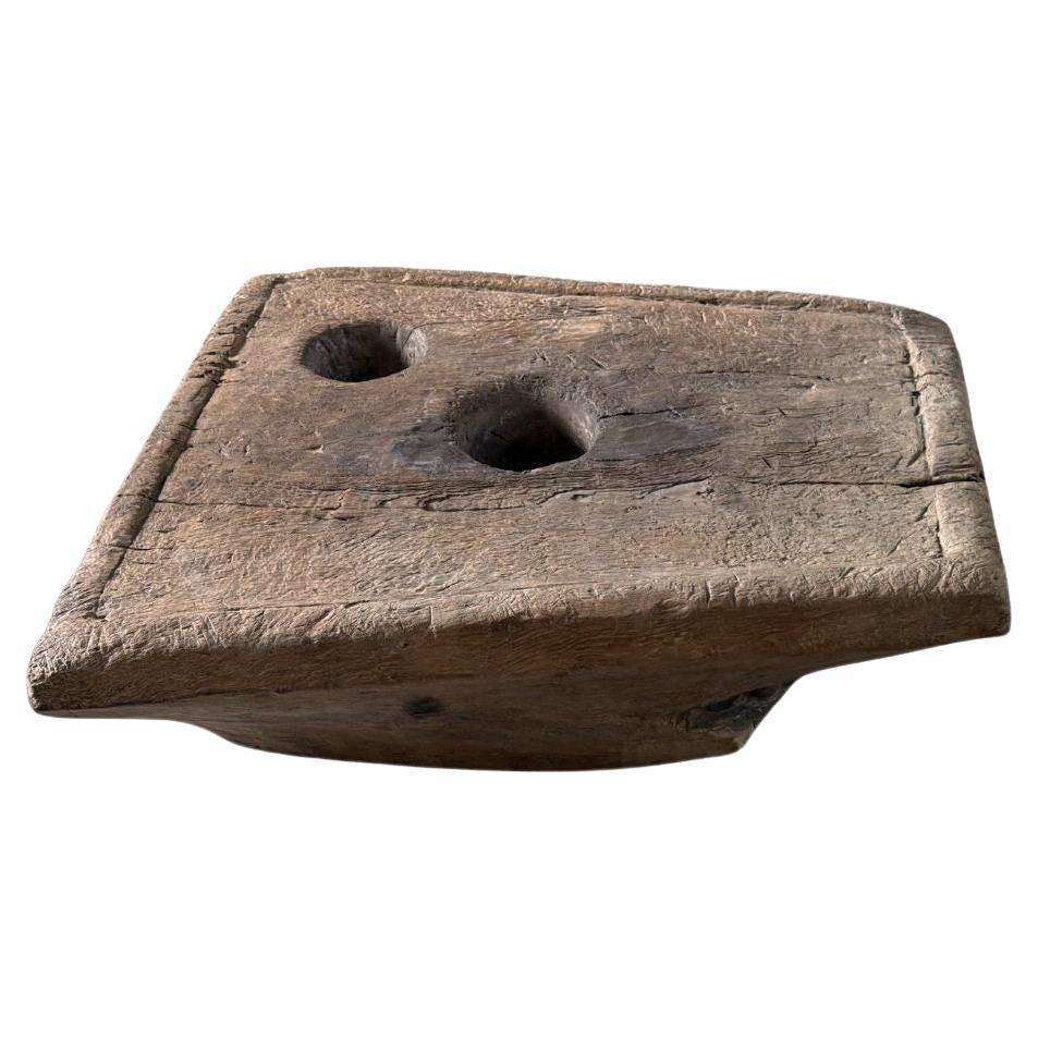 Antique Rice Mortar Coffee Table or Pedestal, Java c. 1900 im Angebot