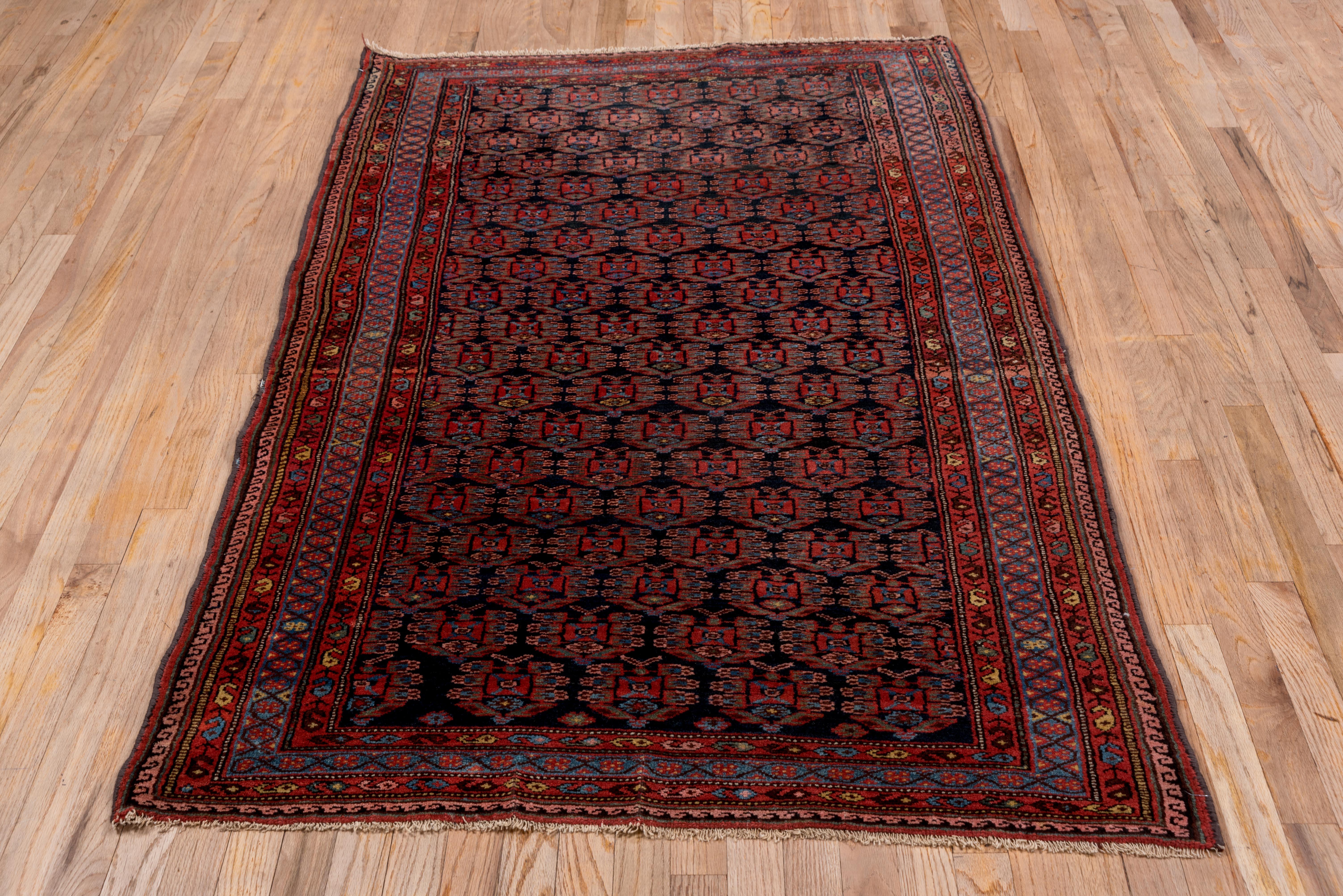 Wool Antique Rich Red Kurd Rug - Circa 1920 For Sale