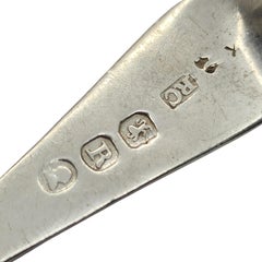 Antike englische Sterlingsilber-Teedose/Löffelschale mit Muschelmotiv, Richard Crossley London