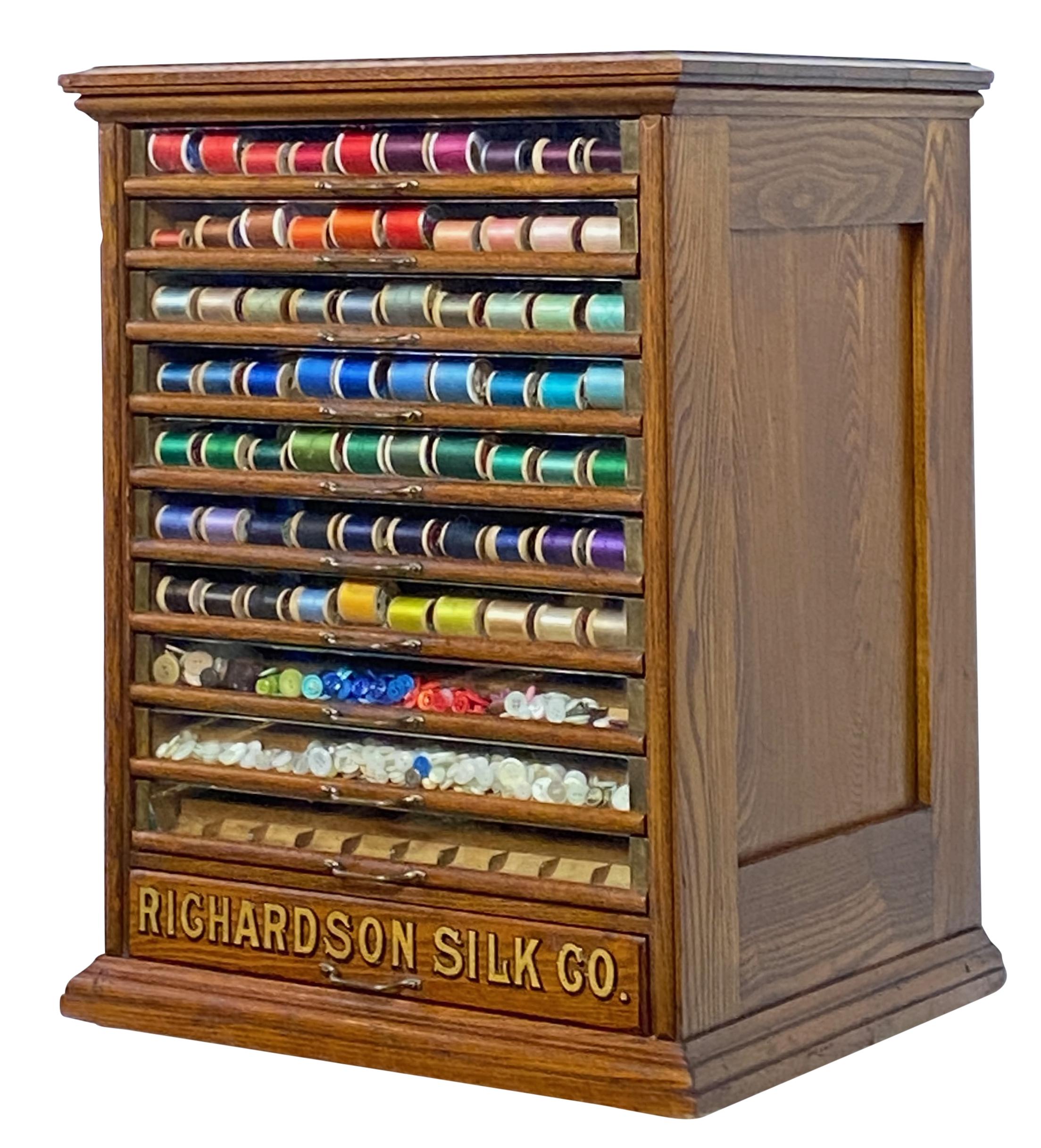 antique thread cabinet
