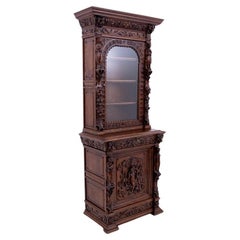 Antique, richly carved sideboard, late 19th century.