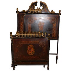Antique Richly Decorated Bed