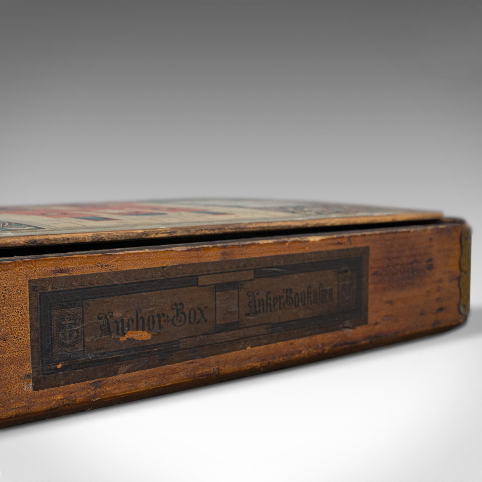 Antique Richter's Anchor Box, German, Stone, Anker Baukasten, Number 15, Set For Sale 2