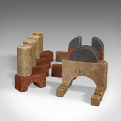 Antique Richter's Anchor Box, German, Stone, Anker Baukasten, Number 15, Set