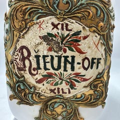 Antique "Rieun" Italian Murano Glass Pharmacy Apothecary Jar