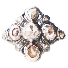 Bague Antiquities 1 ctw. Diamants massif or 18 carats argent US6 / 3,8 g