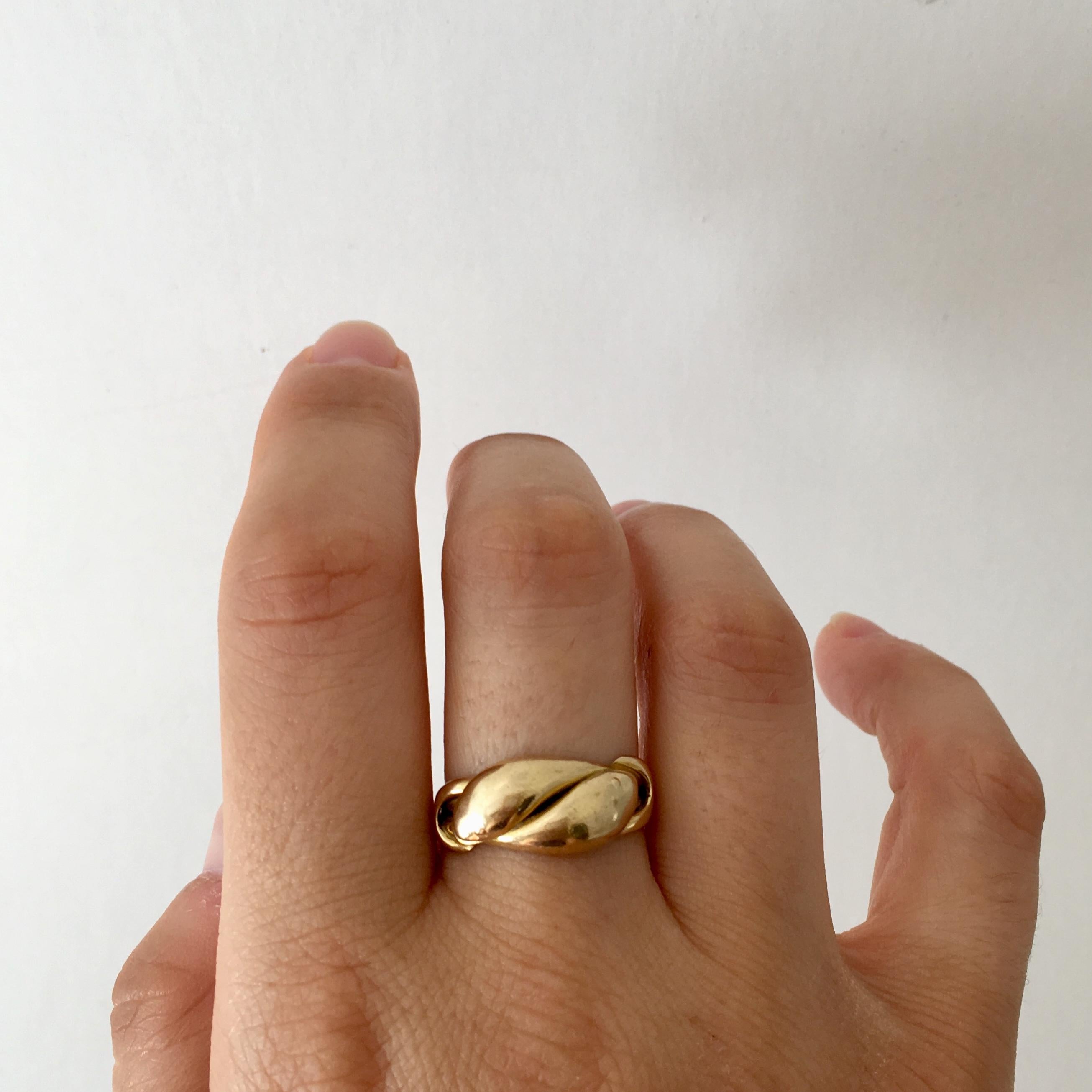 Antique Ring 18 Carat Gold Snake Jewelry Edwardian Love Token Vintage Serpent For Sale 7