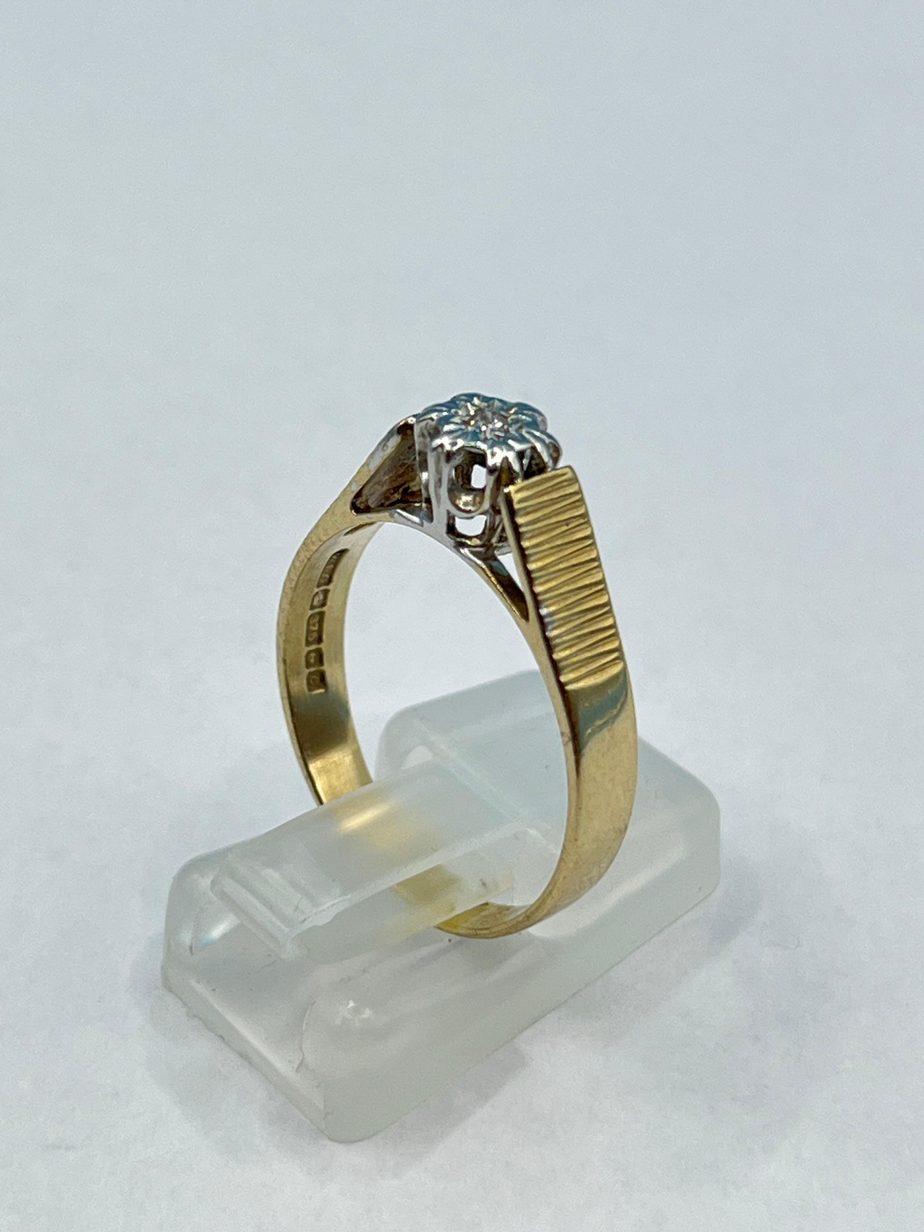 Italian Antique Ring, 1940s in 375 Gold (9 carat)